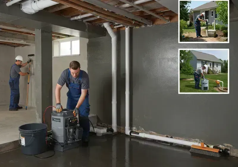 Basement Waterproofing and Flood Prevention process in Ina, IL